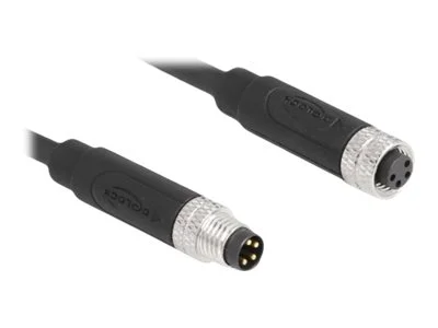 DELOCK M8 4 Pin Kabel A-kodiert PUR 2m