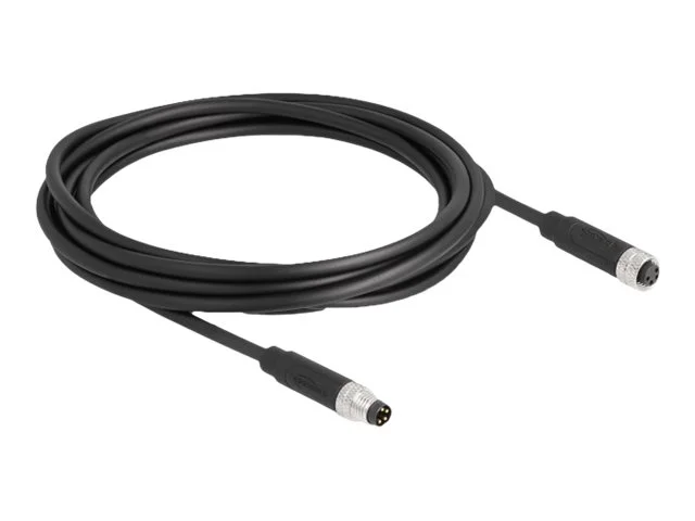 DELOCK M8 4 Pin Kabel A-kodiert PUR 3m