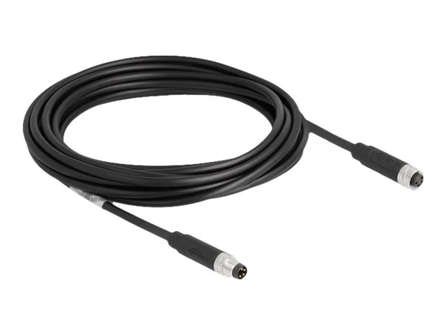 DELOCK M8 4 Pin Kabel A-kodiert PUR 5m