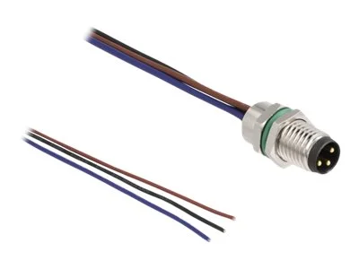 DELOCK M8 3 Pin Stecker fur Panel 0,5m