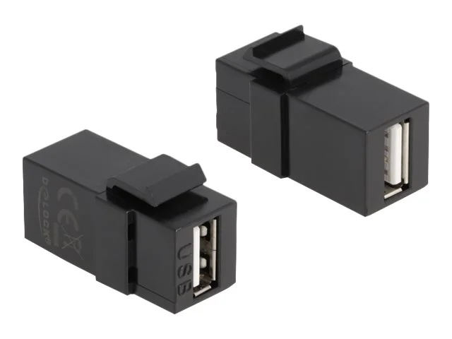 DELOCK Keystone Modul USB 2.0 A schwarz