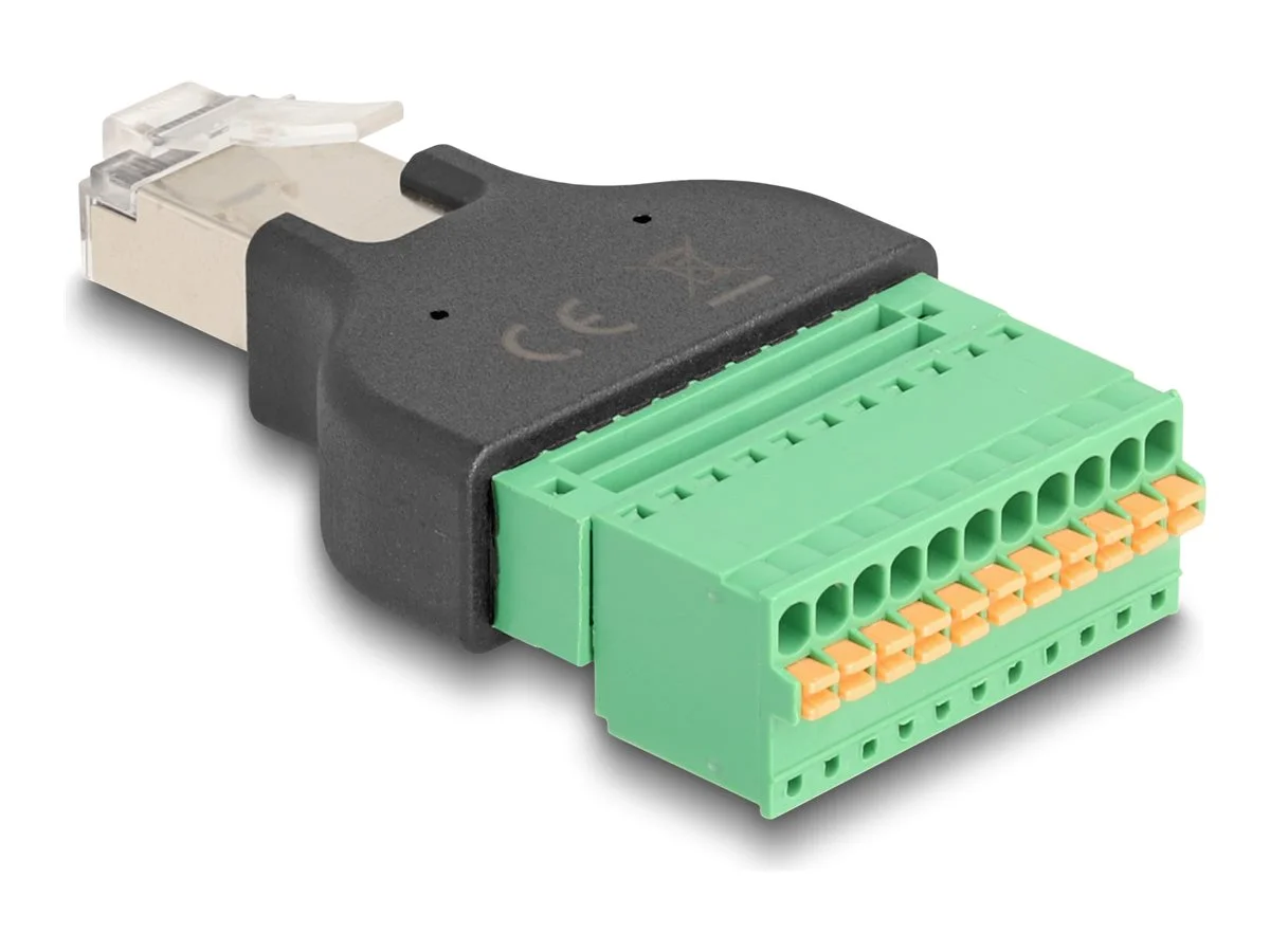 DELOCK RJ50 Stecker zu Terminalblock
