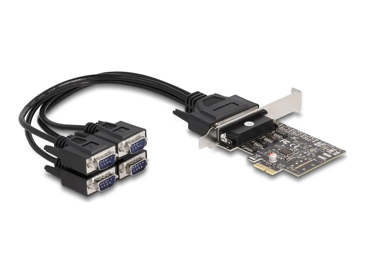 DELOCK PCI Express Karte zu 4 x Seriell