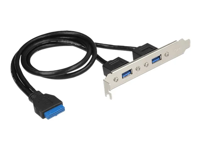 DELOCK Slotblech 1 x 19 Pin USB3.0>2xUSB