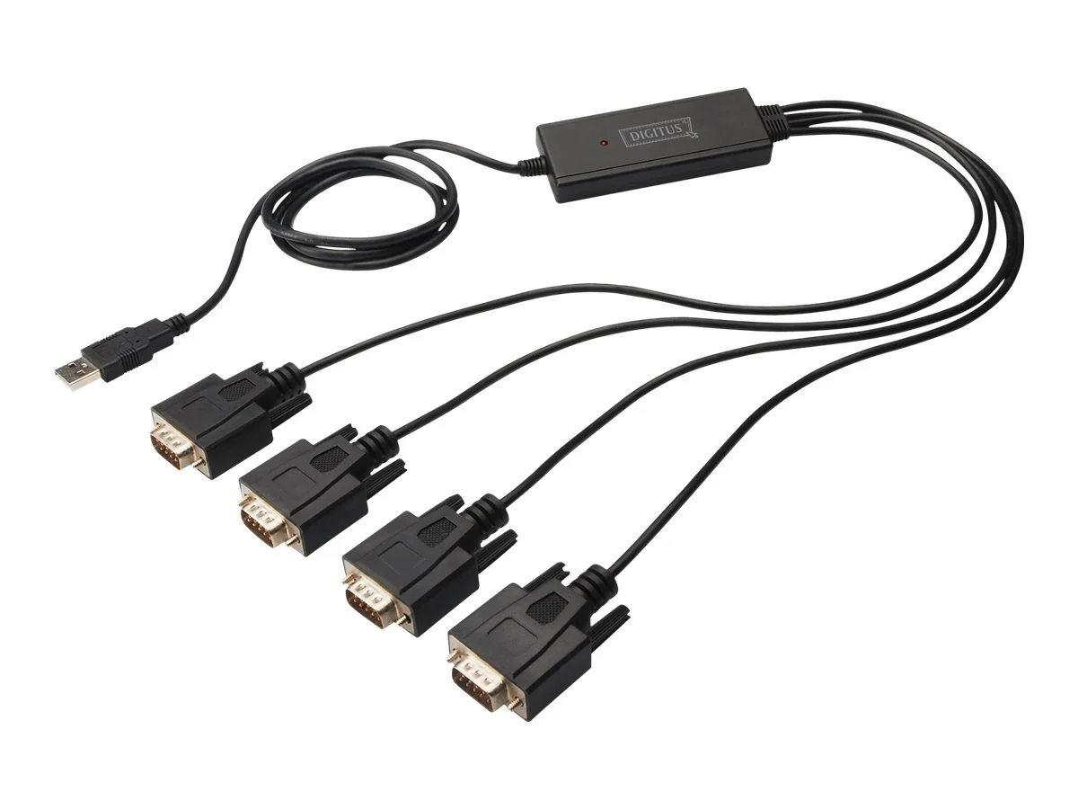 DIGITUS 1.5M USB 2.0 zu RS232x4 Kabel Ch