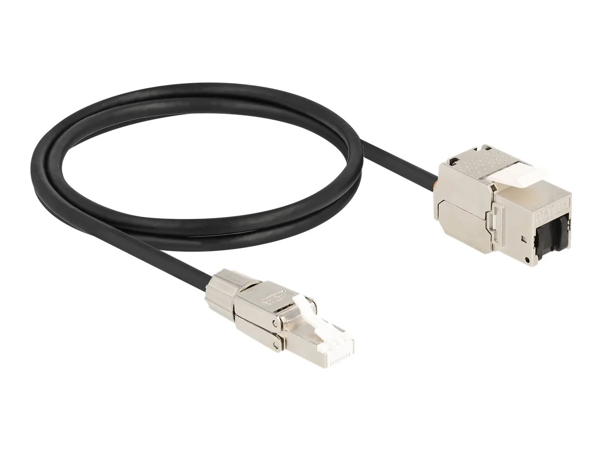 DELOCK Kabel RJ45 Keystone RJ45 Cat.6A