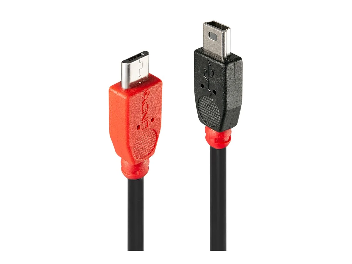 LINDY USB 2.0 Kabel Micro-B/Mini-B 1m