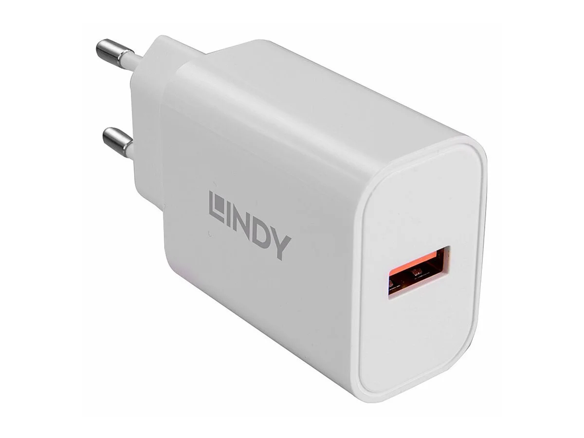 LINDY 18W 1 Port USB Type A Charger