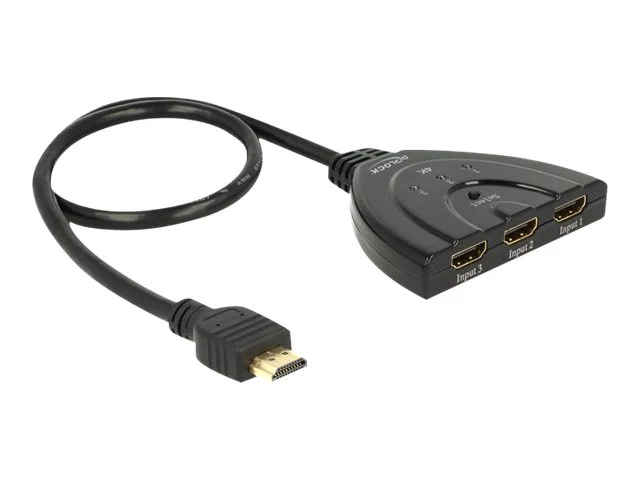 DELOCK HDMI UHD Switch 3x HDMI> 1x HDMI