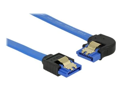 DELOCK Kabel SATA 6 Gb/s 20 cm blau
