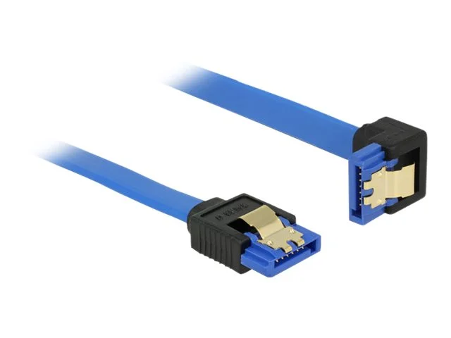DELOCK Kabel SATA 6 Gb/s 30 cm blau