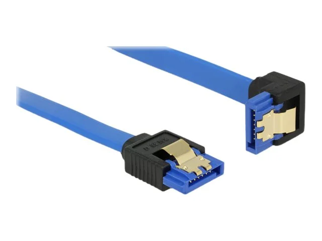 DELOCK Kabel SATA 6 Gb/s 50 cm blau