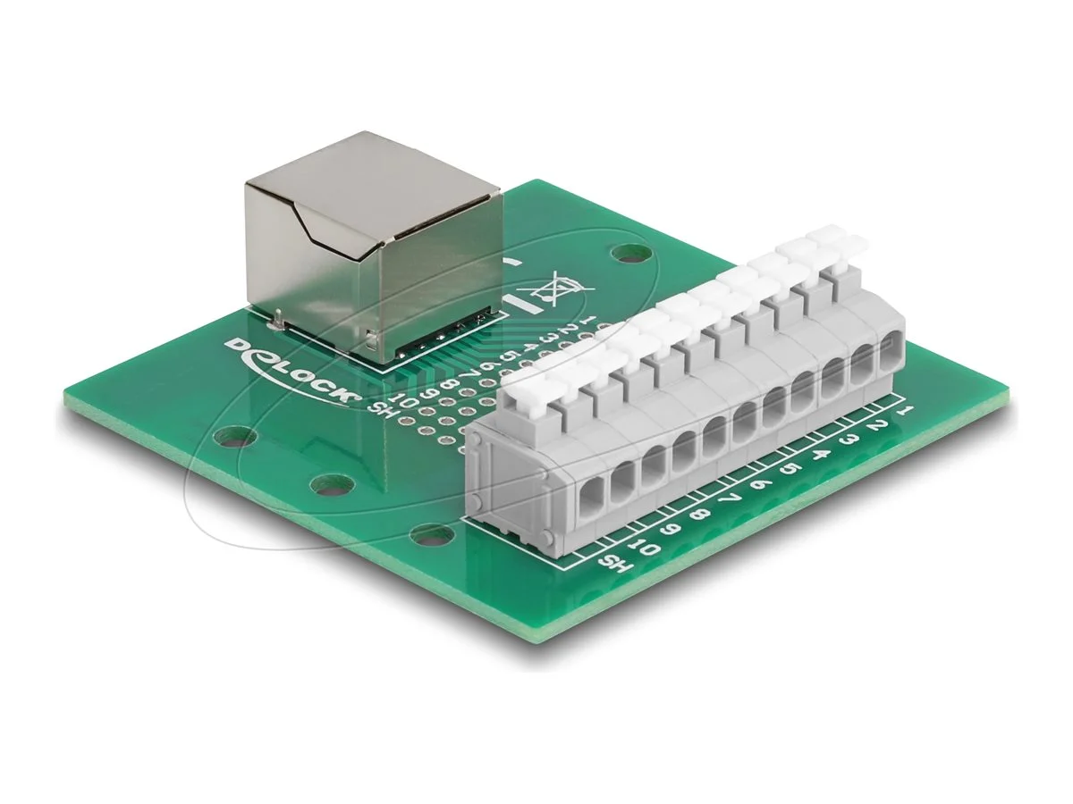 DELOCK RJ50 Buchse zu Terminalblock