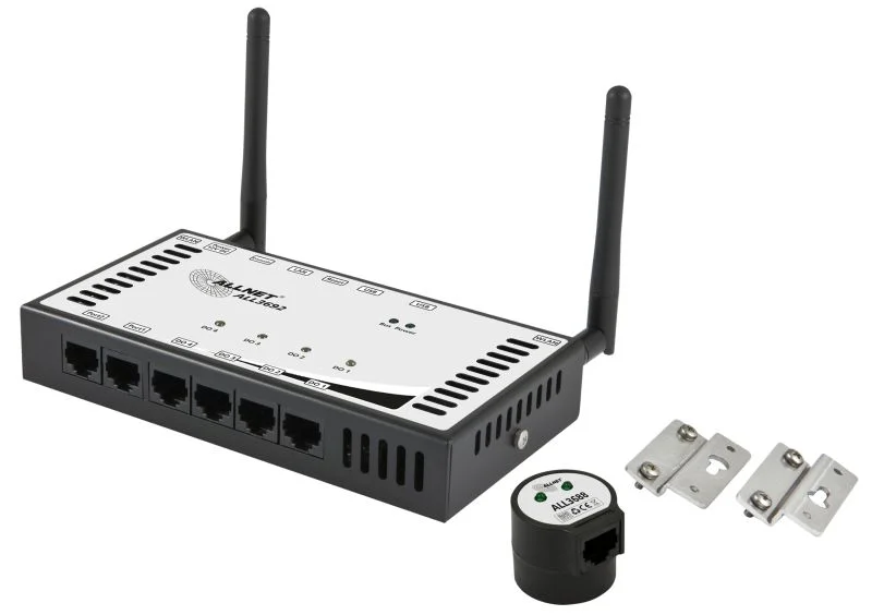 ALLNET MSR Powermeter Zentrale " ALL3692" inkl. 4 D0 & 2 S0 (opt.) & Induktion & 1 Sensor Ports für IP Gebäude Automation