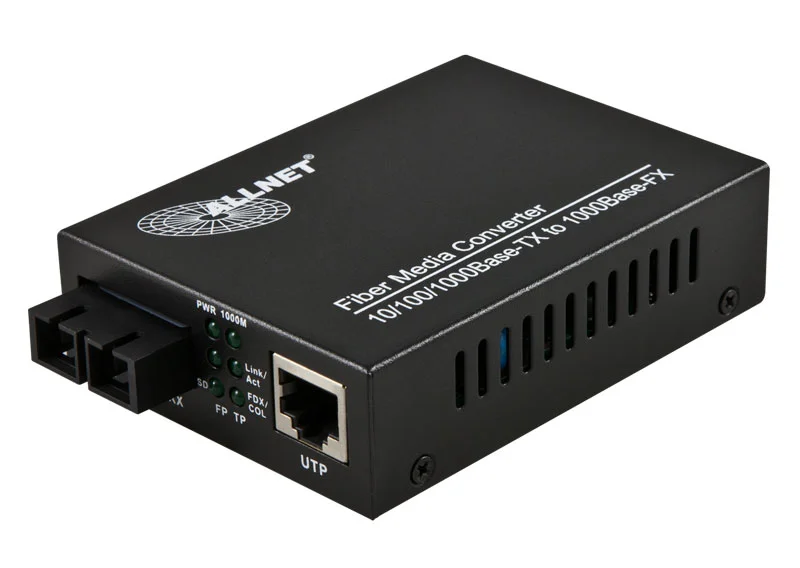 ALLNET Medienkonverter 10/100/1000BASE-T auf 1000BASE-SX Gigabit Multimode SC Anschluss " ALL-MC103G-SC-MM"
