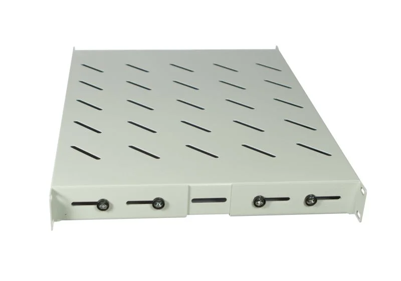 ALLNET 19" zbh. Fachboden fest, für 1100mm Schrank tiefe, 1HE, Lichtgrau, t850-950mm