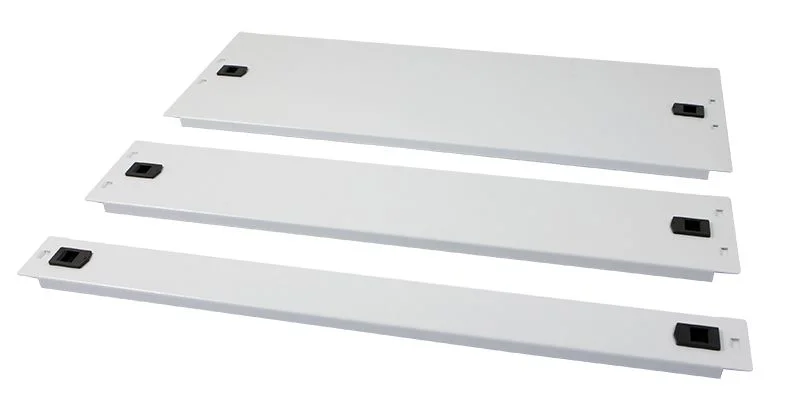 ALLNET 19" zbh. Blindplatte, 4HE, Lichtgrau, zum Einrasten(Werkzeuglos)