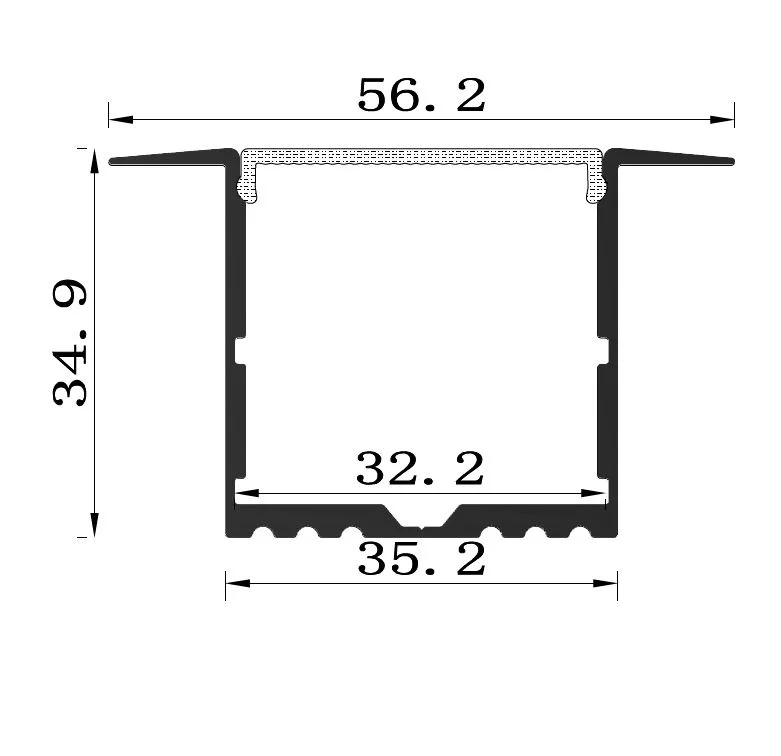 Synergy 21 LED U-Profil 200cm, ALU017-R