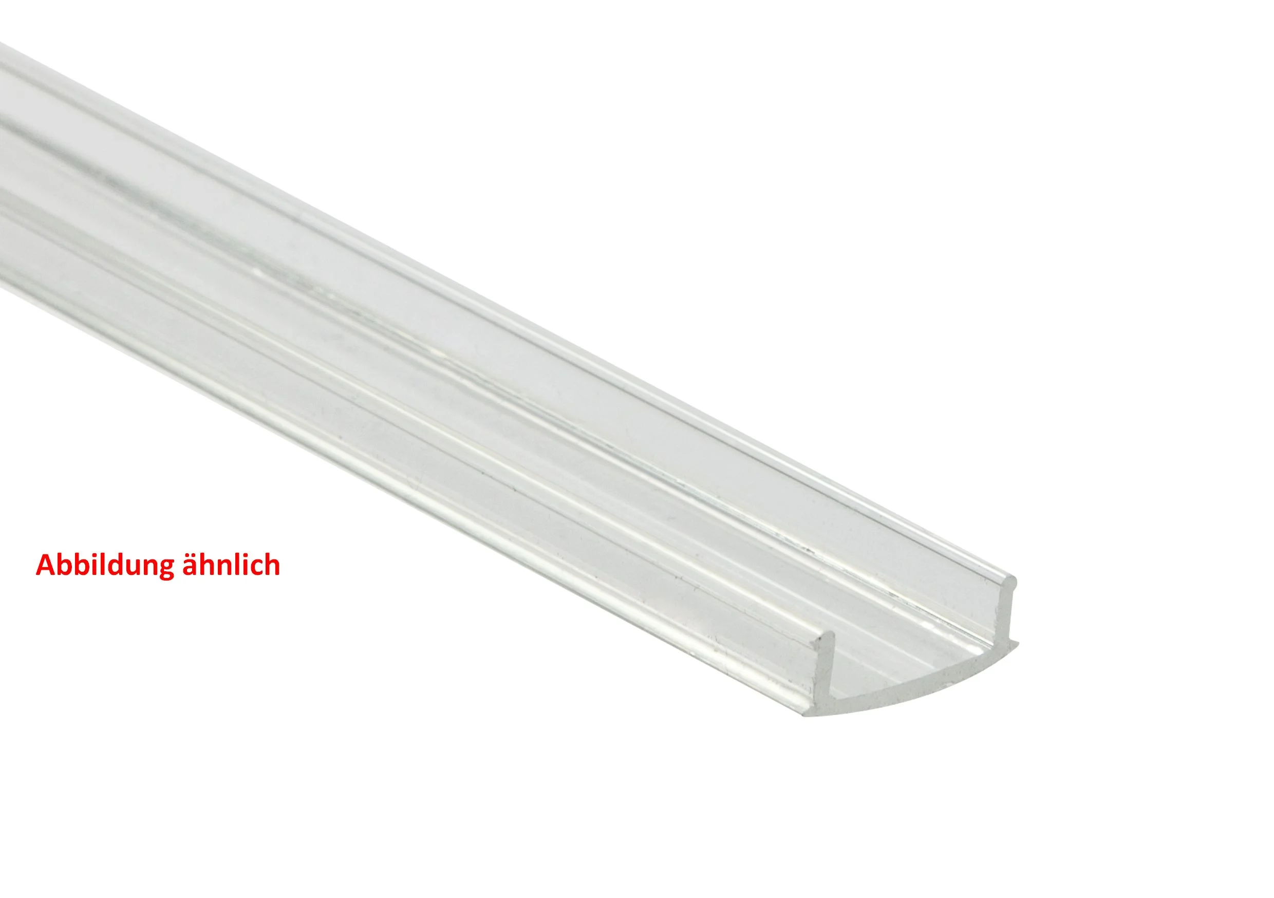Synergy 21 LED U-Profil zub ALU016-R PMMA clear diffusor/cover , Kunststoffabdeckung klar