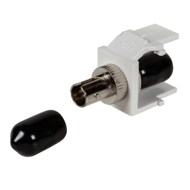 Keystone, Modul mit LWL ST-Verbinder simplex, Multimode, weiß