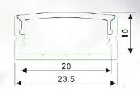 Synergy 21 LED U-Profil 200cm, ALU014