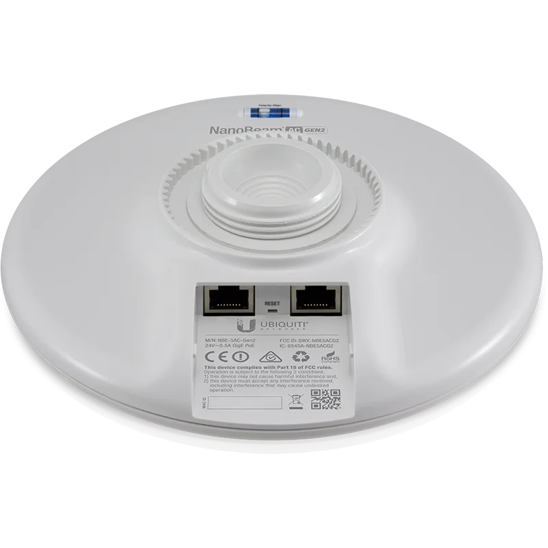 Ubiquiti NanoBeam Gen2, AC, 5GHz, 19 dB, airMax, CPE