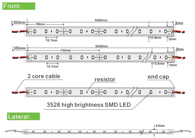 Synergy 21 LED Flex Strip 3528 - 60 KW DC12V 24W IP65