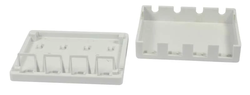 Keystone, Modulträger, Patchpanel für 4x TP-Modul, Aufputz, weiss(ABS), Synergy 21,