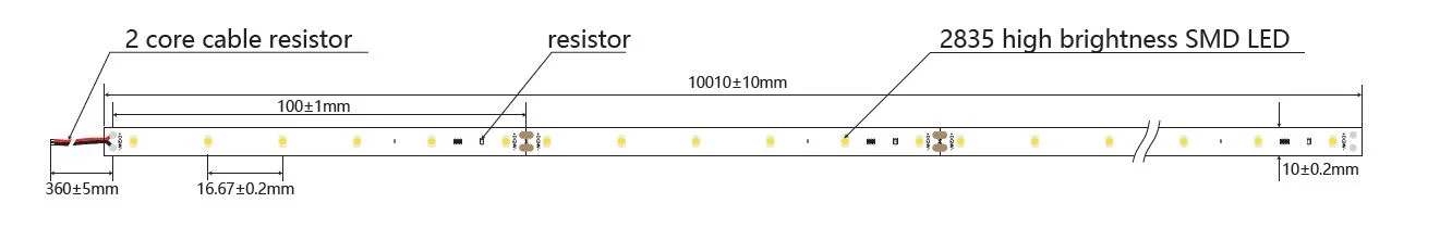Synergy 21 LED Flex Strip 2835 - 60 WW DC24V 140W IP20 ULS 10m