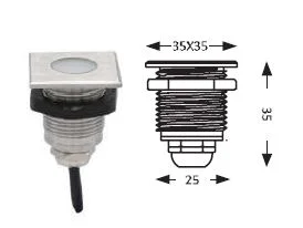 Synergy 21 LED Bodeneinbaustrahler ARGOS quadratisch-K IP67 ww