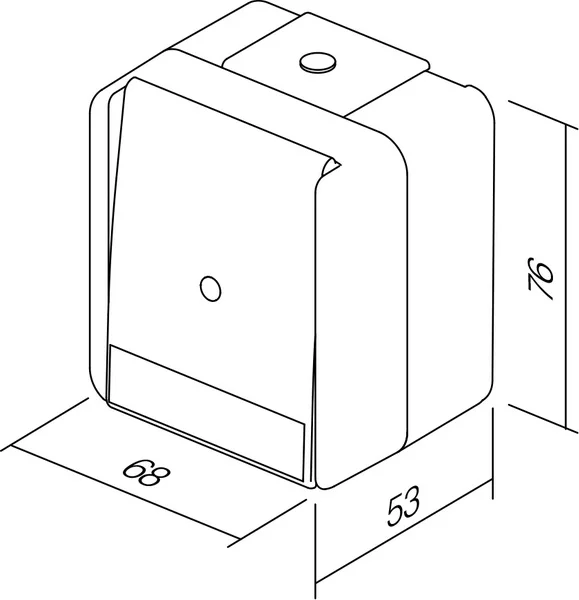 TEM Serie Fontana Taster 1WAYIP44 10A 250V~
