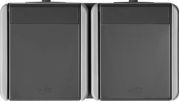 TEM Serie Fontana Steckdose SET Schutzkontakt DOUBLE HORIZ