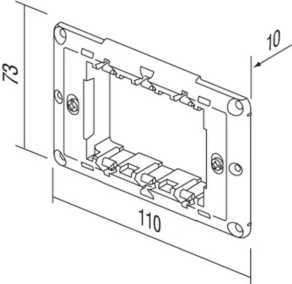 TEM Serie Modul Montageträger MOUNTING FRAME WITH SCREWS3M