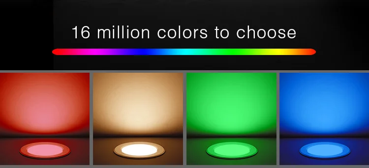 Synergy 21 LED Panel Rund 6W RGB-WW (RGB-CCT) mit Funk und WLAN *Milight/Miboxer*