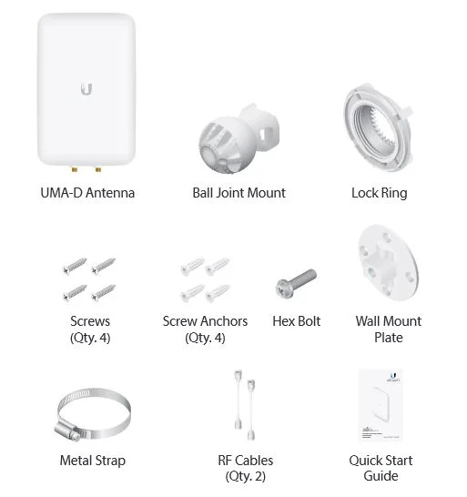 Ubiquiti UniFi High Efficiency Dual-Band Directional Mesh Antenna, UMA-D