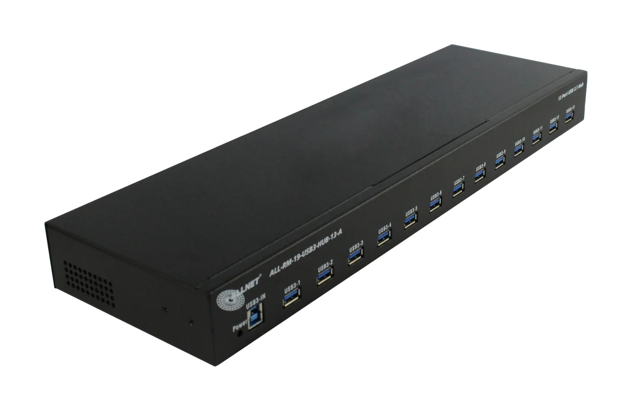 ALLNET USB 3.0 13 Port HUB-Type-A, 19" 1HE