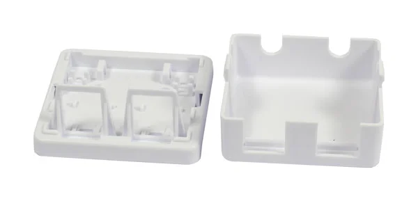 Keystone, Modulträger, AP Dosen für 2xTP-Modul, Reinweiss, Synergy 21,