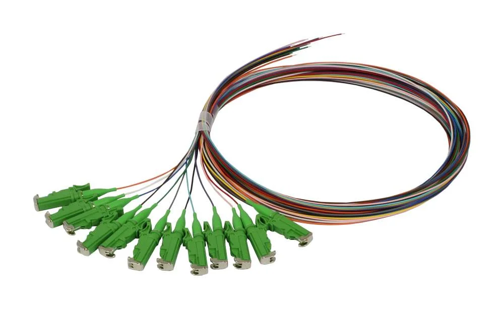 LWL-Pigtail-LSH(E2000APC) 9/125u, 2mtr. OS2, 12-Pack, farbig, G652.D, Synergy 21,