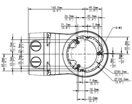 ALLNET IP Kamera zbh. Wallmount with Junctionbox/Wandmontag for ALL-CAM2488-LVEN