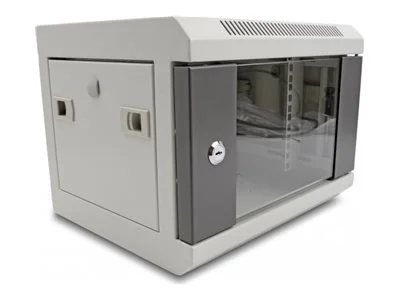 DELOCK 25,4cm Netzwerkschrank m Glastur