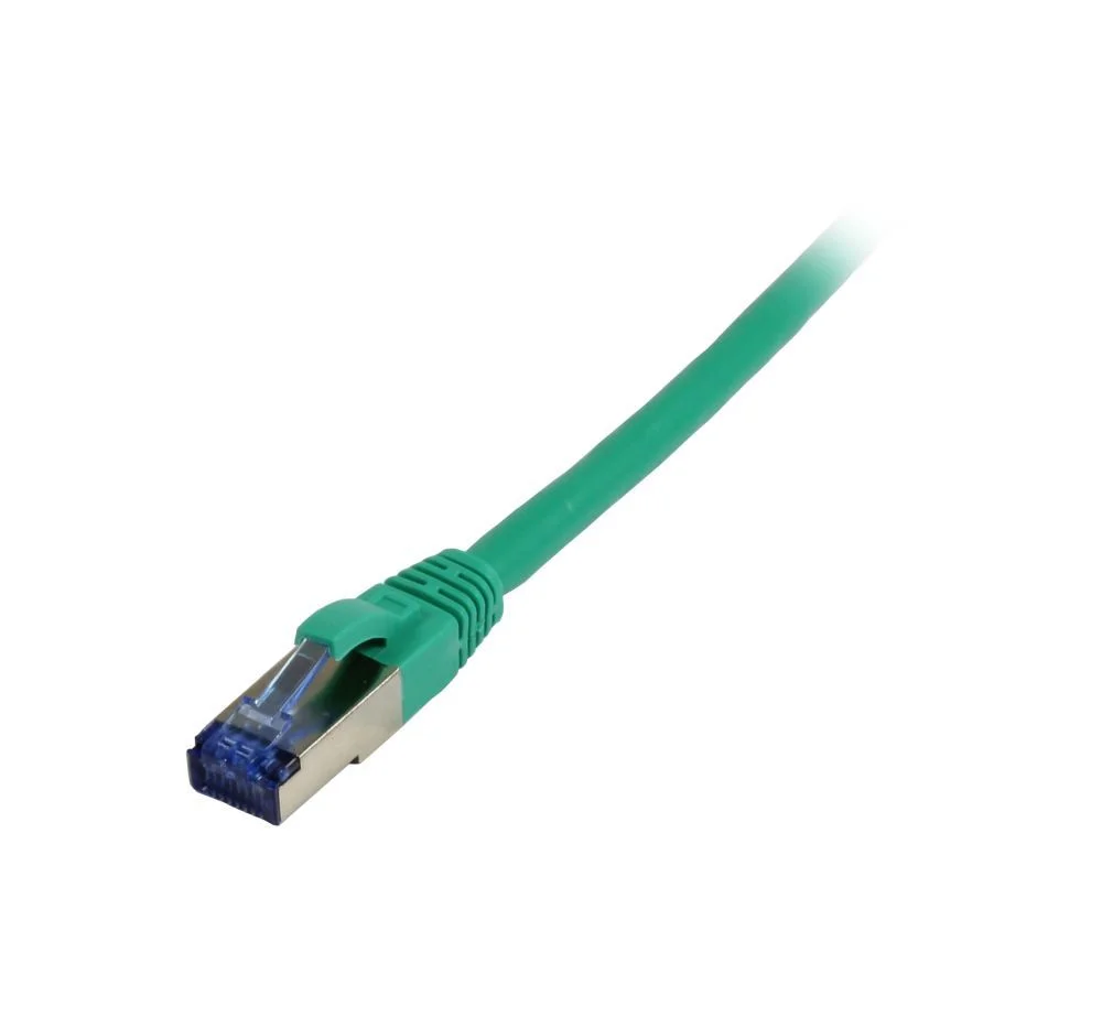 Patchkabel RJ45, CAT6A 500Mhz, 1.5m, grün, S-STP(S/FTP), TPE/LSZH(Superflex), AWG26, Synergy 21