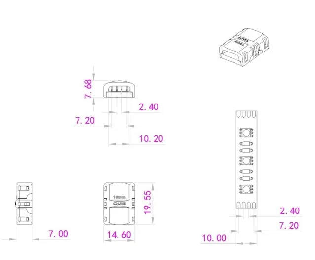 Synergy 21 LED FLEX Strip zub. Easy Connect Strip to strip Joint 10mm RGB