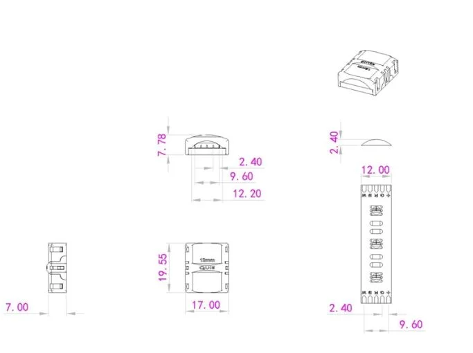 Synergy 21 LED FLEX Strip zub. Easy Connect Strip to strip Joint 12mm RGB-W IP65/54