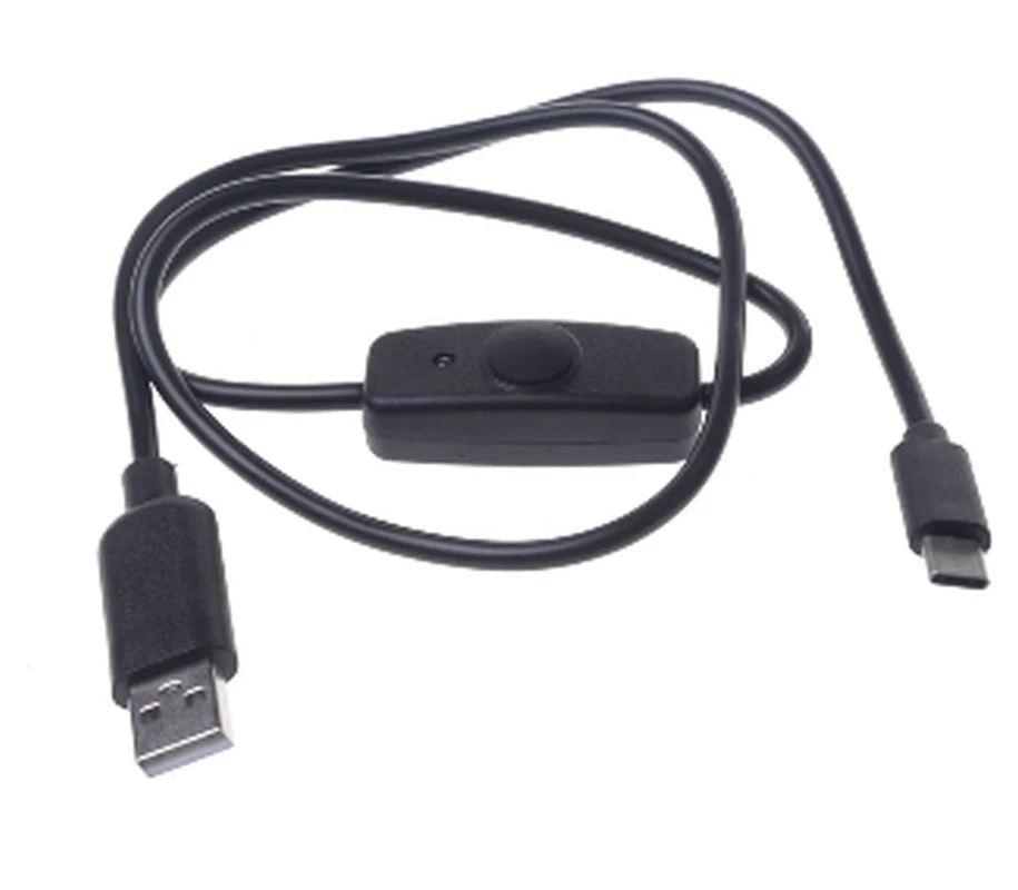Rock Pi zbh. USB-A auf USB-C Strom-/Datenkabel mit Schalter