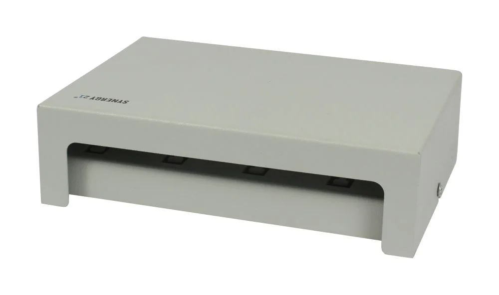 Keystone, Modulträger, Patchpanel für 8x TP-Modul, Aufputz, Metall, Lichtgrau, Synergy 21,