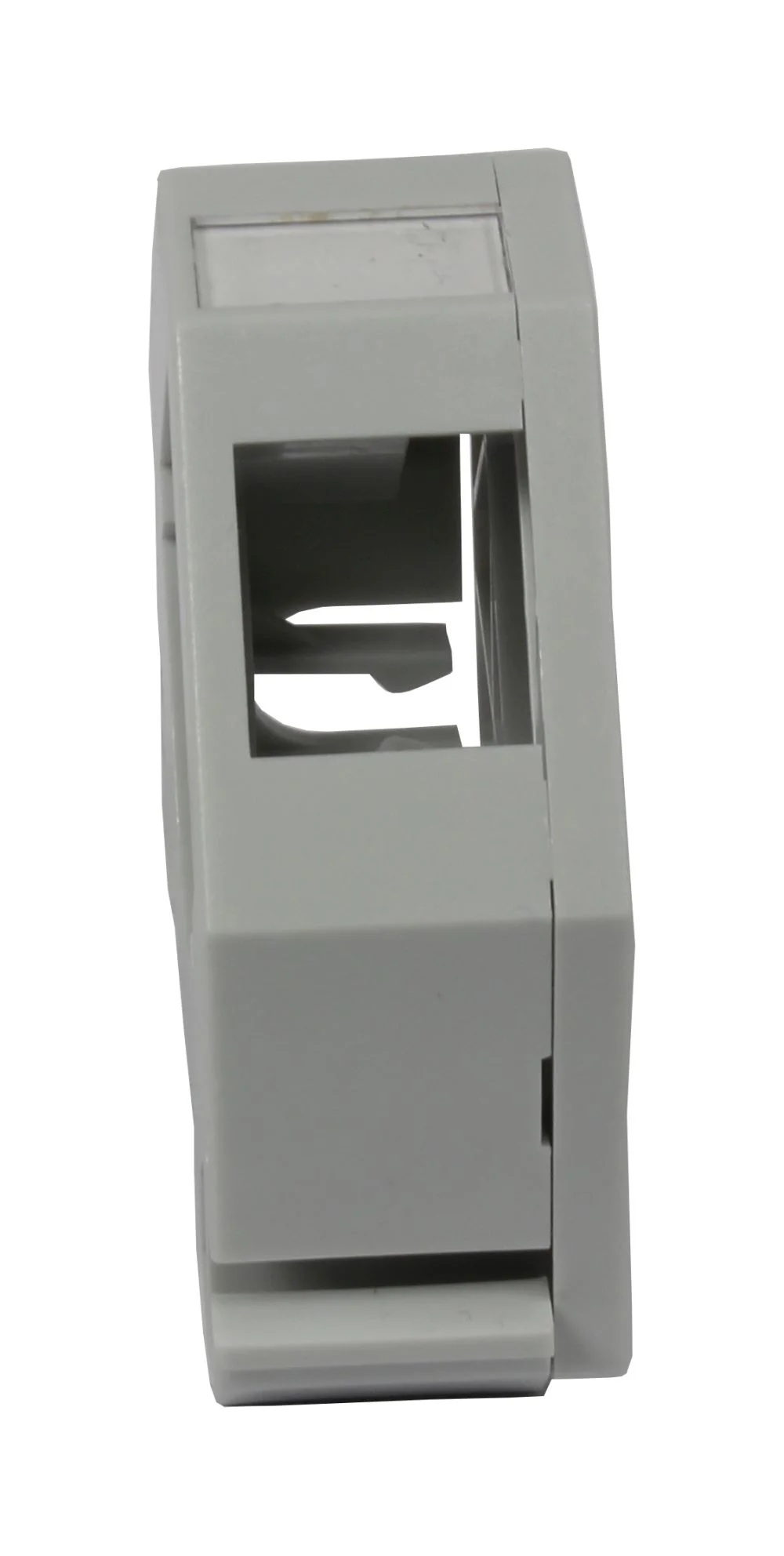 Dosen TP, DIN-Rail(Hutschiene), CAT6A, 1-fach, Keystone Modul Slim-line/Short 3P, ABS, Synergy 21,