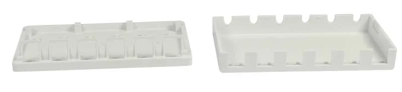 Patch Panel 6xTP, CAT6A, incl.Keystone Slim-line/Short 3P, Aufputz ABS, Weiss, Synergy 21,