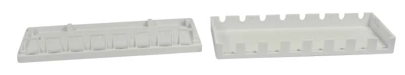 Patch Panel 8xTP, CAT6A, incl.Keystone Slim-line/Short 3P, Aufputz ABS, Weiss, Synergy 21,