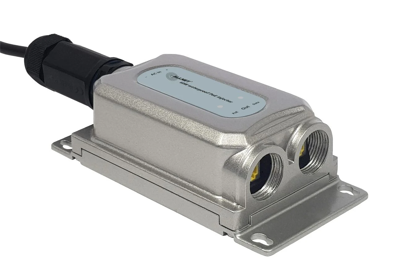ALLNET PoE Injektor Outdoor IP67 IEEE802.3bt (15,4W/30W/60W) Metallgehäuse / ALL-PI2013OBT60