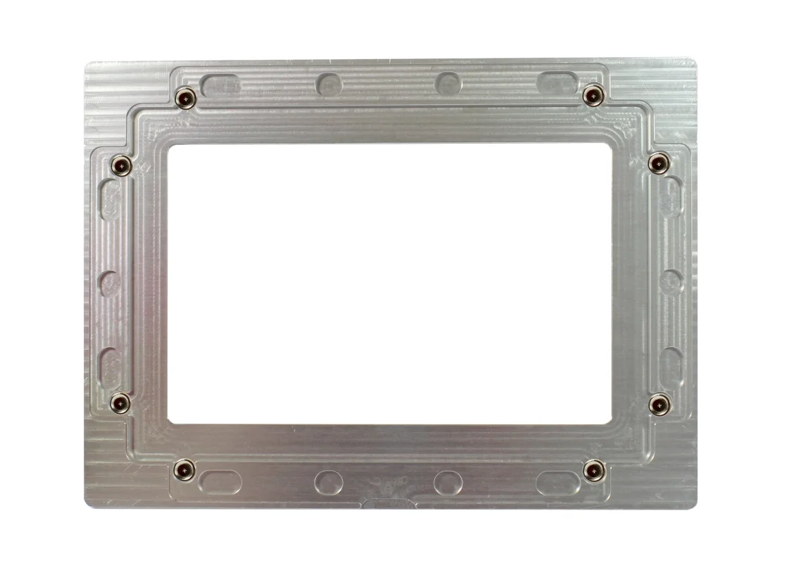 ALLNET Touch Display Tablet 10 Zoll zbh. Blende für Einbaurahmen, silber breit